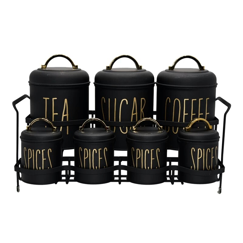 ست  پاسماوری 8 پارچه  فلزی برند  B.V.K مدل ( MAJOR) یا ( SMART ) مشکی  با نوشته ی طلایی 815791