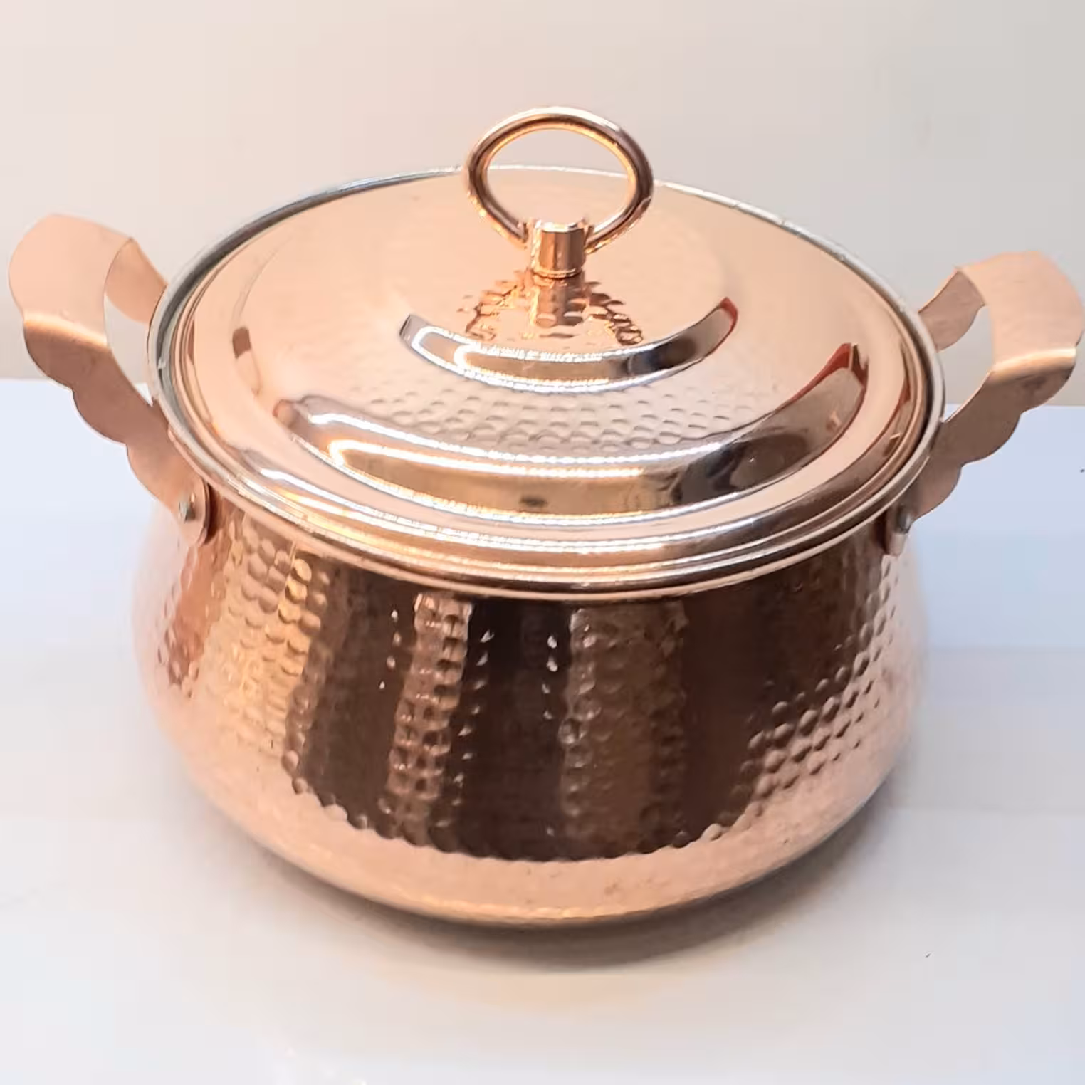 قابلمه مسی ،سه لیتری ، طرح تیانچه،قطر20  محصول زنجان، ارسال رایگان، با نخفیف