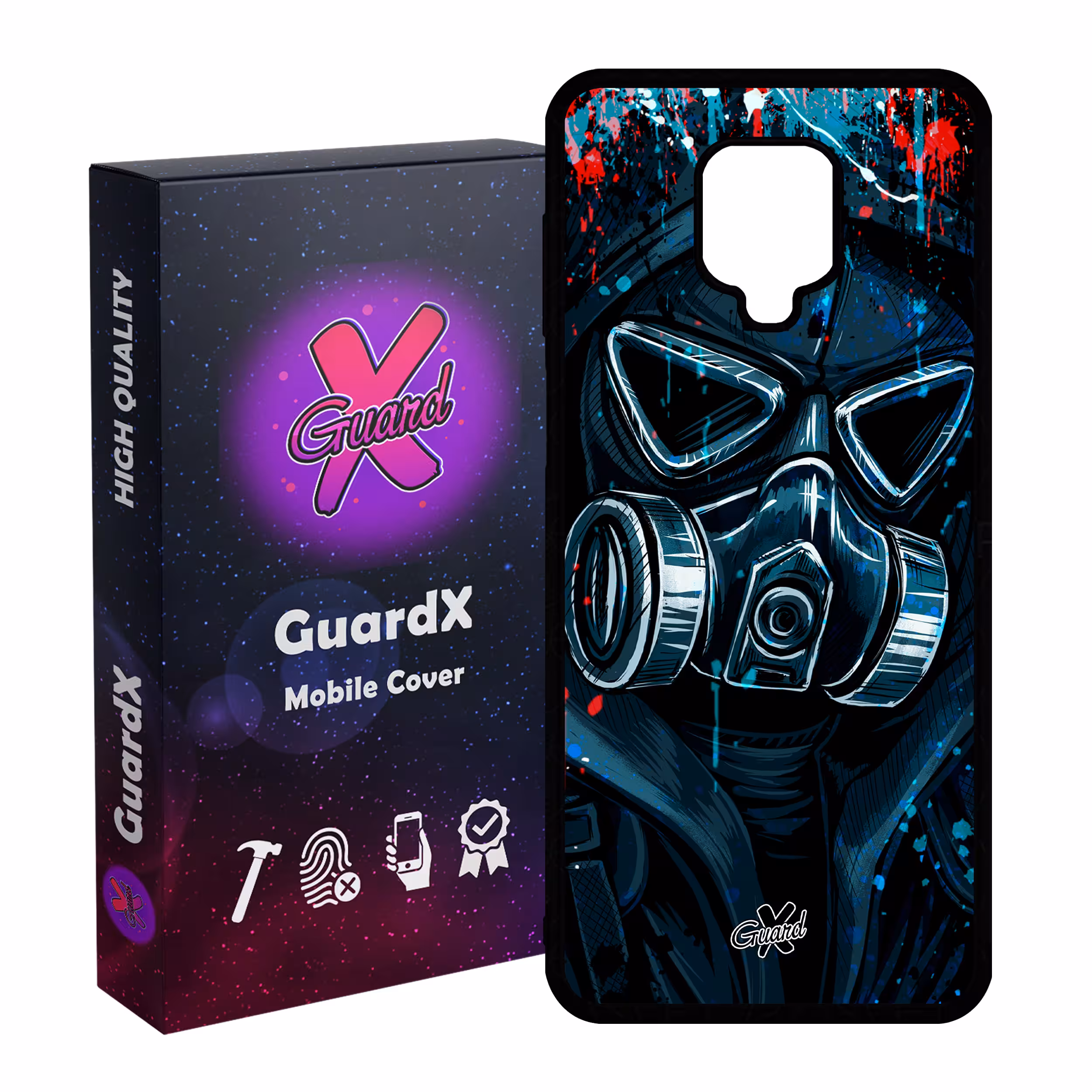 کاور گارد ایکس طرح Mask مدل Glass10170 مناسب برای گوشی موبایل شیائومی Redmi Note 9S / Note 9 Pro / Note 9 Pro Max