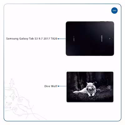 برچسب پوششی ماهوت مدل Dire Wolf مناسب برای تبلت سامسونگ Galaxy Tab S3 9.7 2017 T820