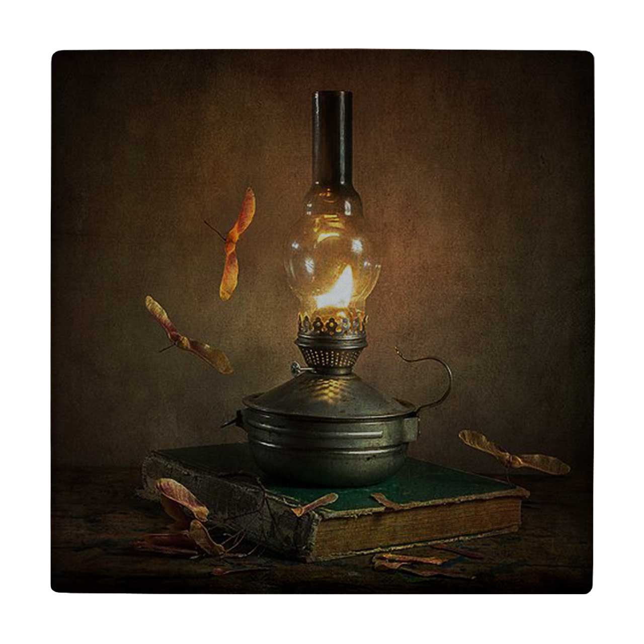 کاشی طرح چراغ گرد سوز کد wk1075