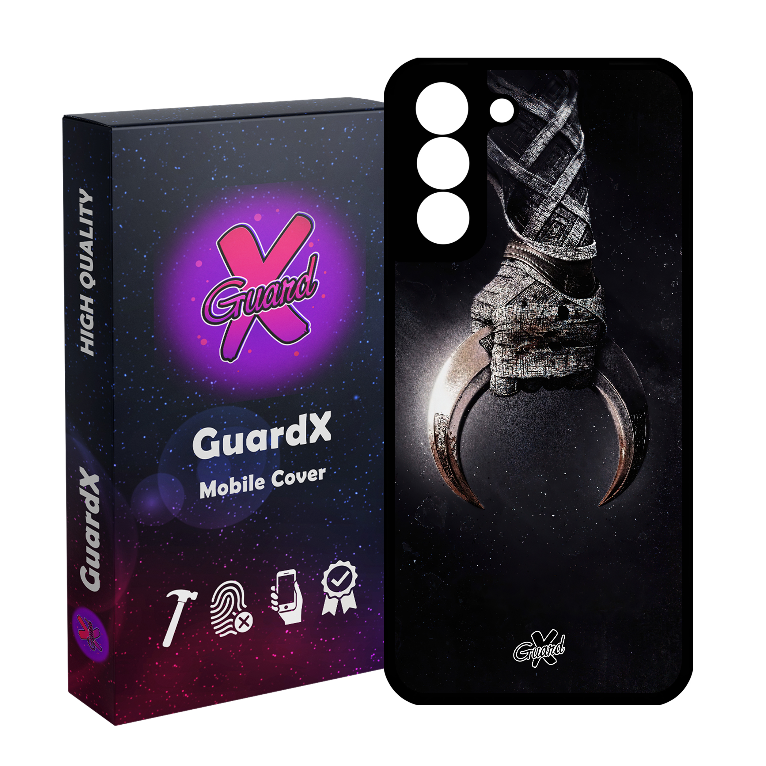 کاور گارد ایکس طرح شوالیه ماه مدل Glass10451 مناسب برای گوشی موبایل سامسونگ Galaxy S21