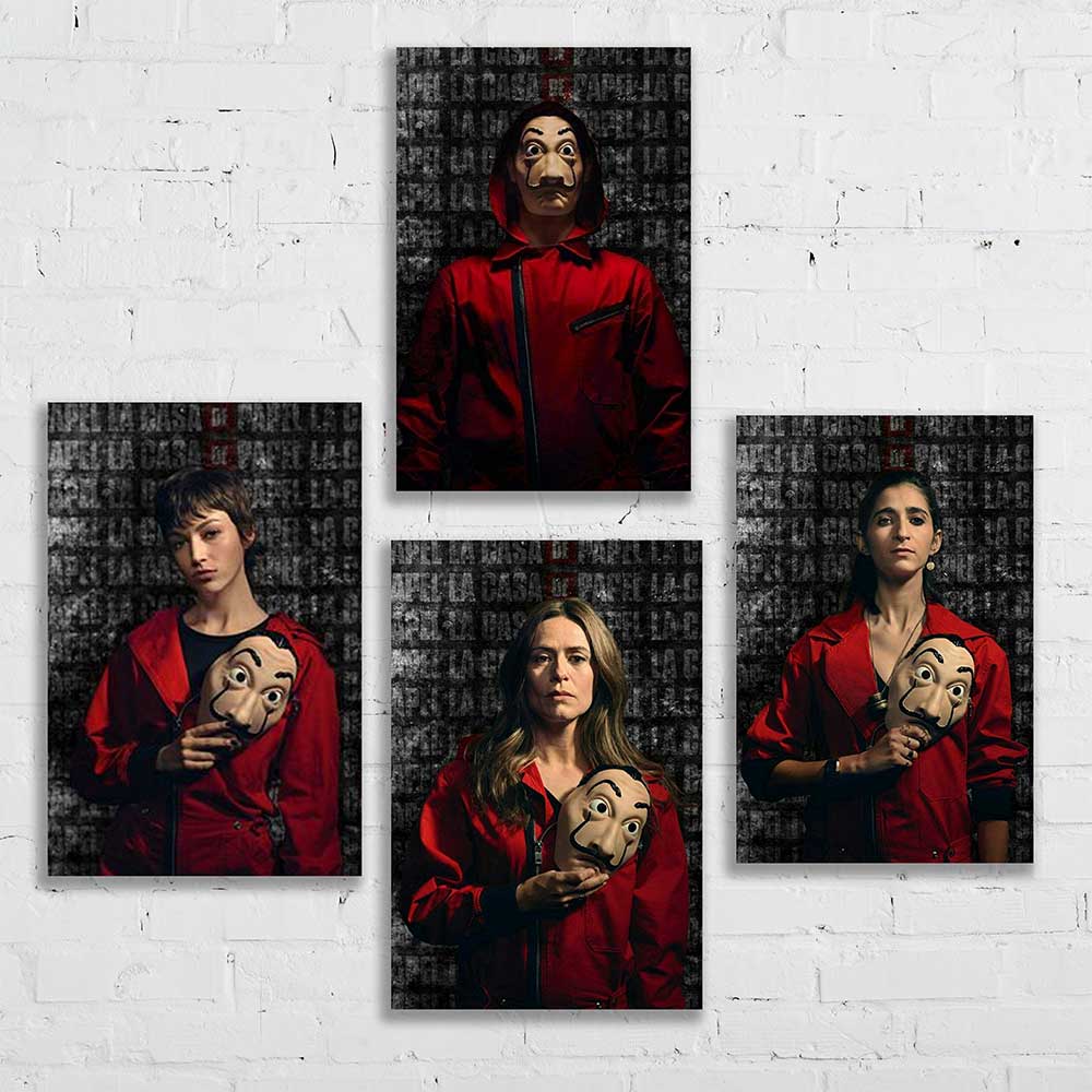 تابلو شاسی رویامد طرح مانی هیست کد myht6 مجموعه 4 عددی