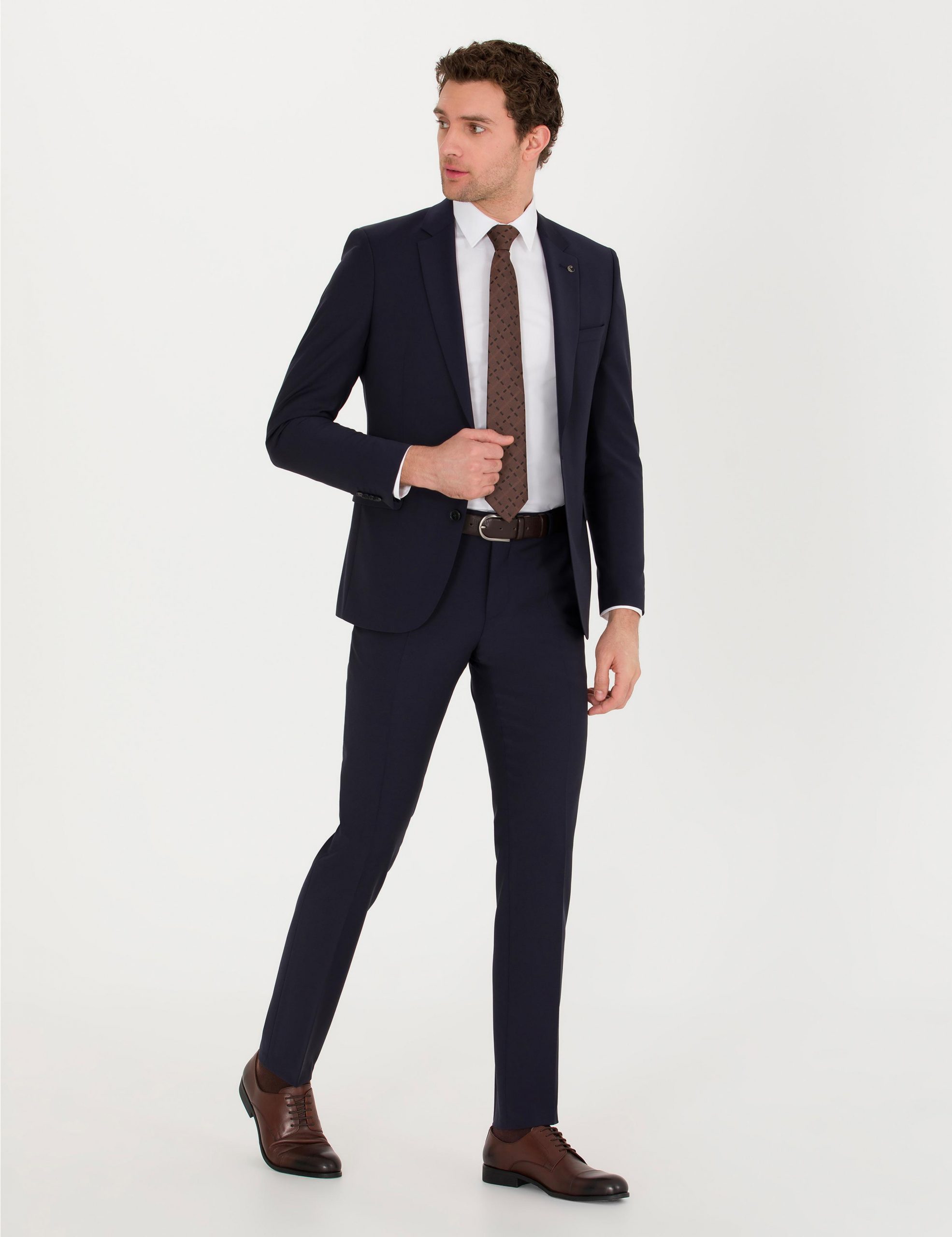 کت و شلوار مردانه سرمه ای کاشارل