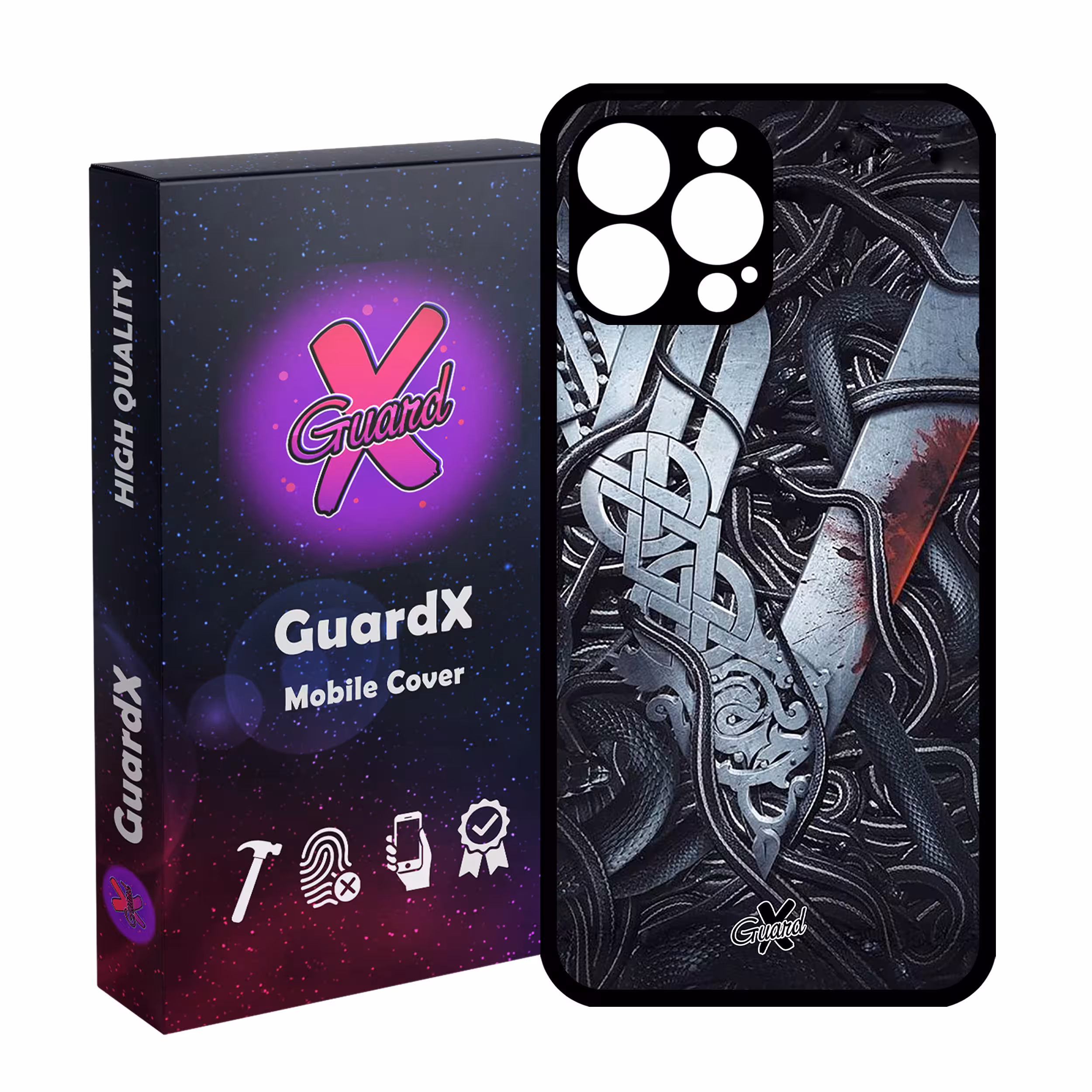 کاور گارد ایکس طرح Vikings مدل Glass10221 مناسب برای گوشی موبایل اپل iPhone 13 Pro Max