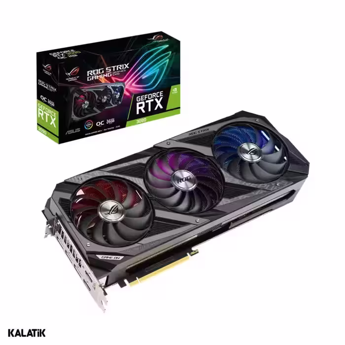 کارت گرافیک ایسوس مدل ROG Strix GeForce RTX 3090 24GB GDDR6X OC Edition