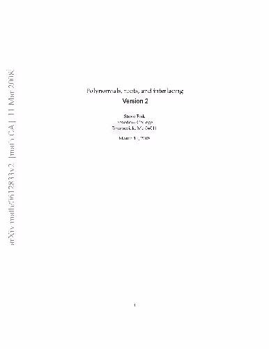 خرید و دانلود نسخه کامل کتاب Polynomials, roots, and interlacing