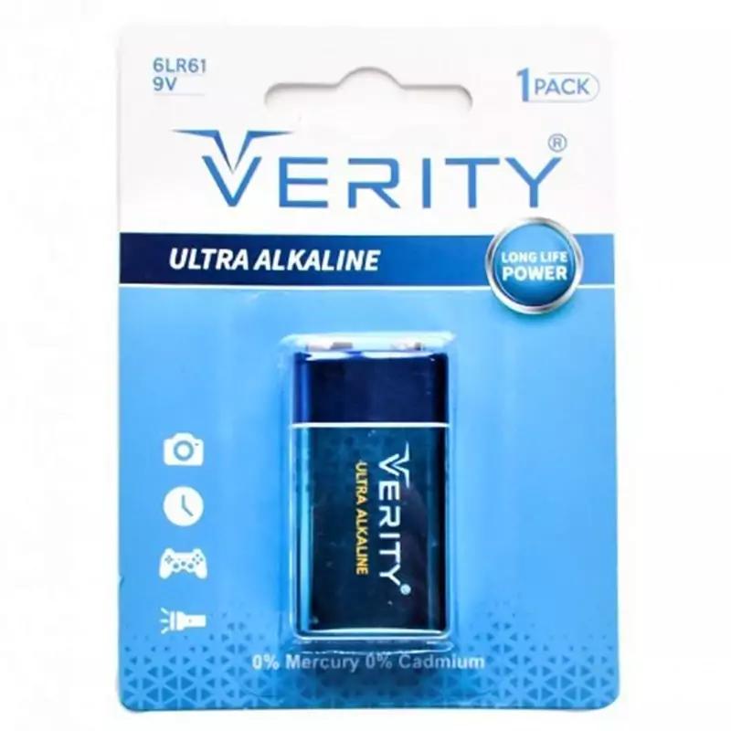 باتری کتابی اولترا آلکالاین وریتی 9 ولت مدل 6LR61