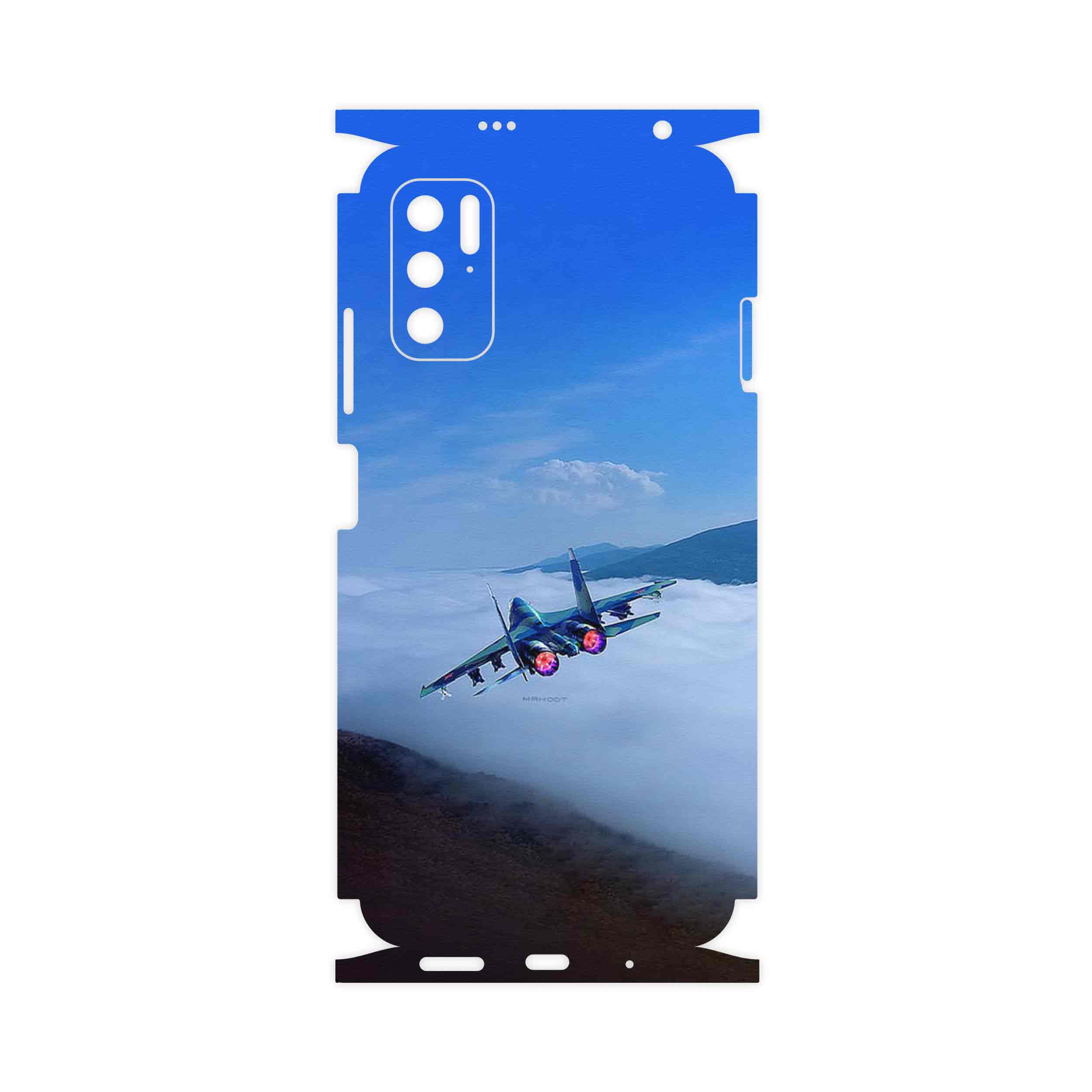 برچسب پوششی ماهوت مدل Fighter plane Su27-FullSkin مناسب برای گوشی موبایل شیائومی Redmi Note 11SE