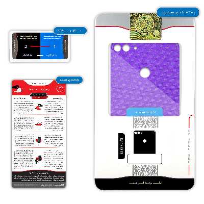 برچسب پوششی ماهوت مدل Purple-Fiber مناسب برای گوشی موبایل هوآوی Y9 2018