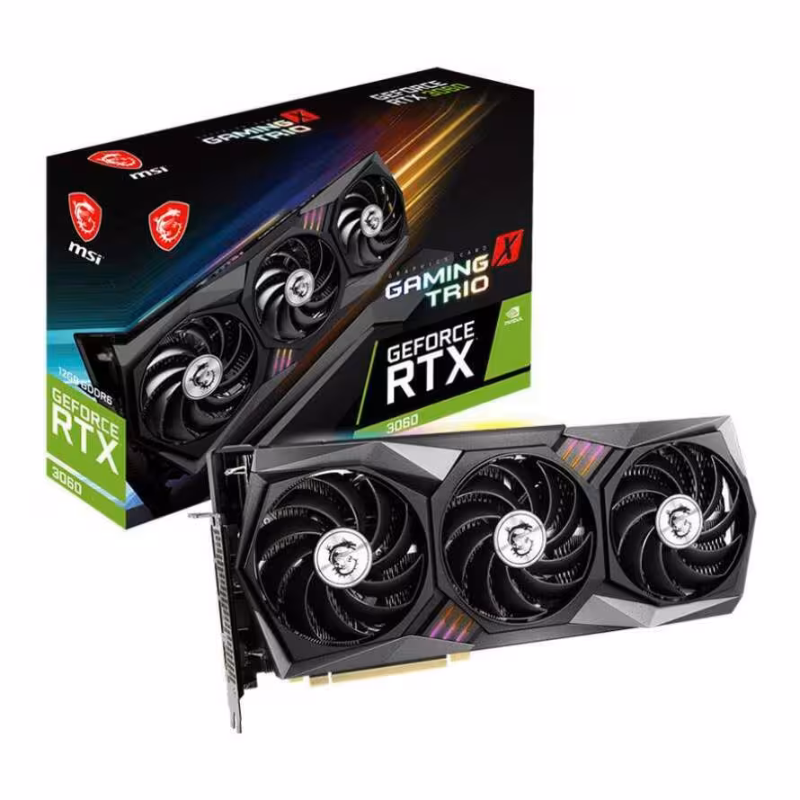 کارت گرافیک ام اس آی GeForce RTX 3060 GAMING X TRIO 12G