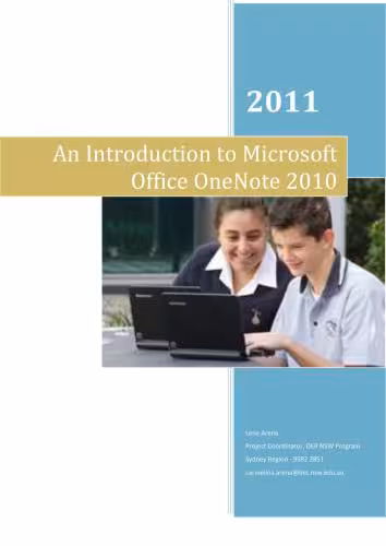 خرید و دانلود نسخه کامل کتاب An Introduction to Microsoft Office OneNote 2010