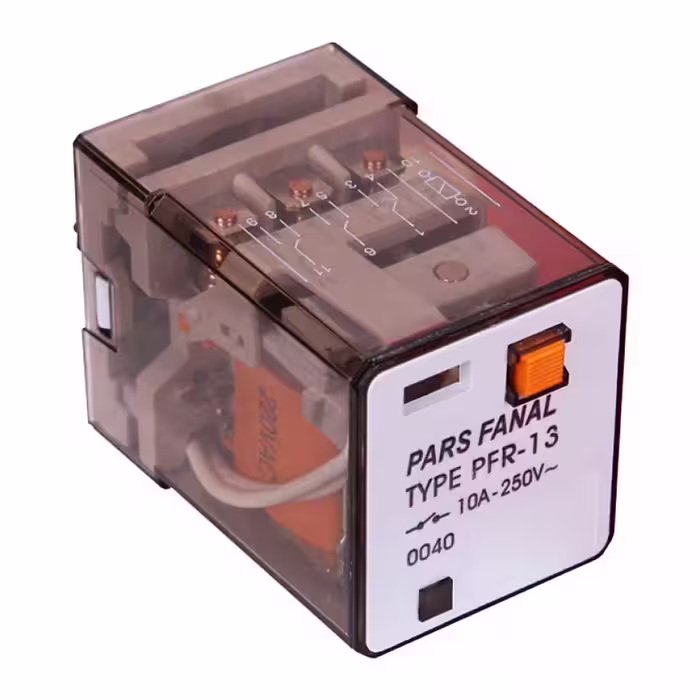 رله شيشه اي سه كنتاك مدل PFR-12 ولتاژ 24VDC-برق شیرازیان