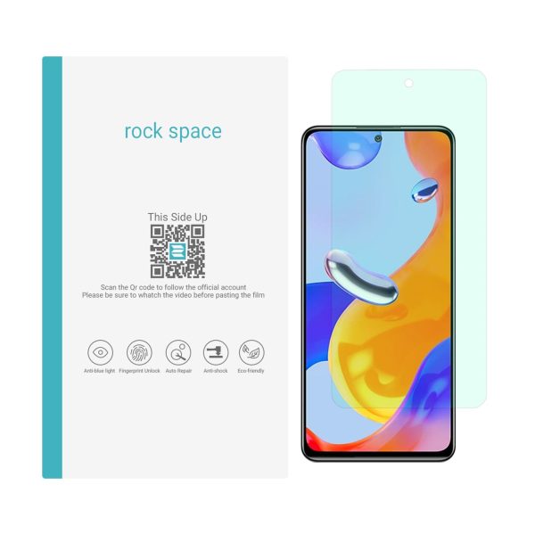 گلس شیائومی redmi note 11 pro 4G مدل نانو هیدروژل گرین لایت برند راک اسپیس کد S