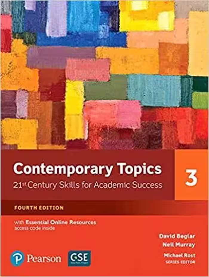 Contemporary Topics 3 4th DVD کتاب کانتمپروری تاپیک 3 (رحلی رنگی)