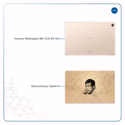 برچسب پوششی ماهوت مدل Gholamreza Takhti مناسب برای تبلت هوآوی Mediapad M6 10.8 2019