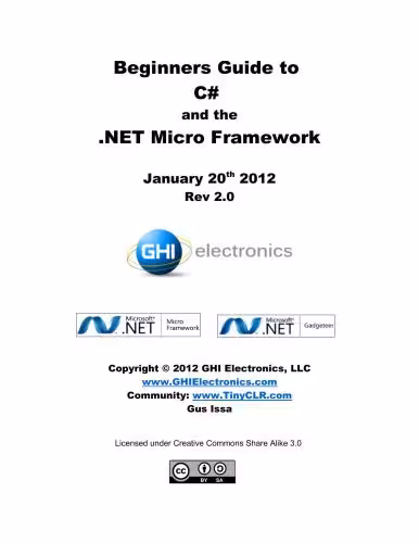خرید و دانلود نسخه کامل کتاب Beginners Guide to C# and the .NET Micro Framework