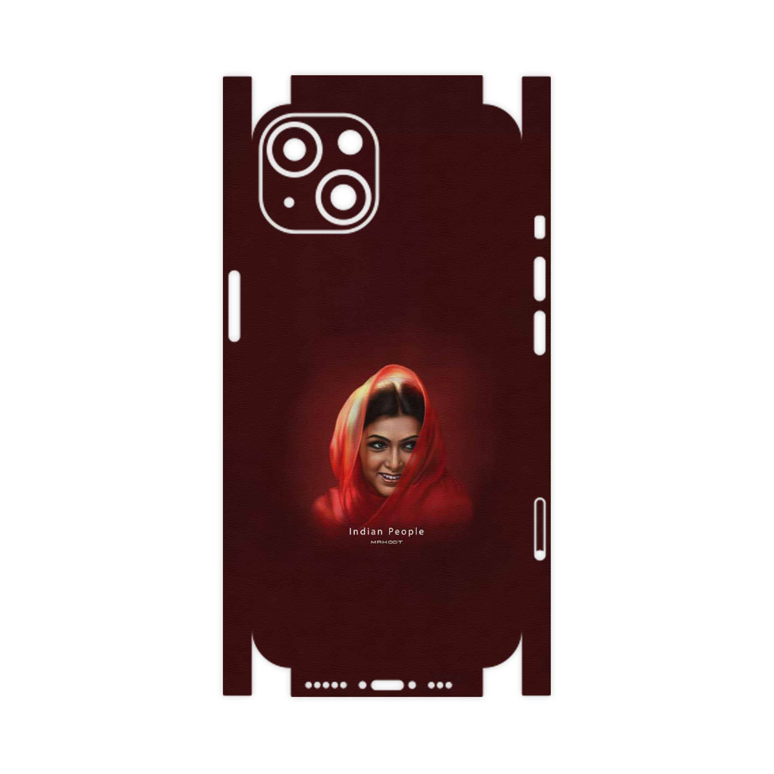 برچسب پوششی ماهوت مدل Portrait of an Indian Woman-FullSkin مناسب برای گوشی موبایل اپل iPhone 13