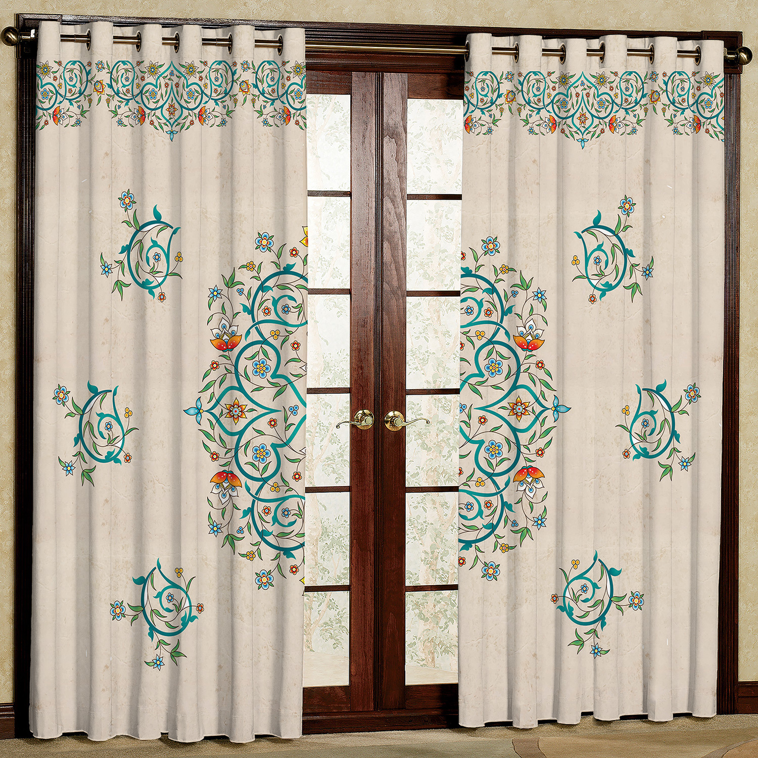   پرده مدل  هازان پانچی کد 001 D سایز 140x200 سانتی متر