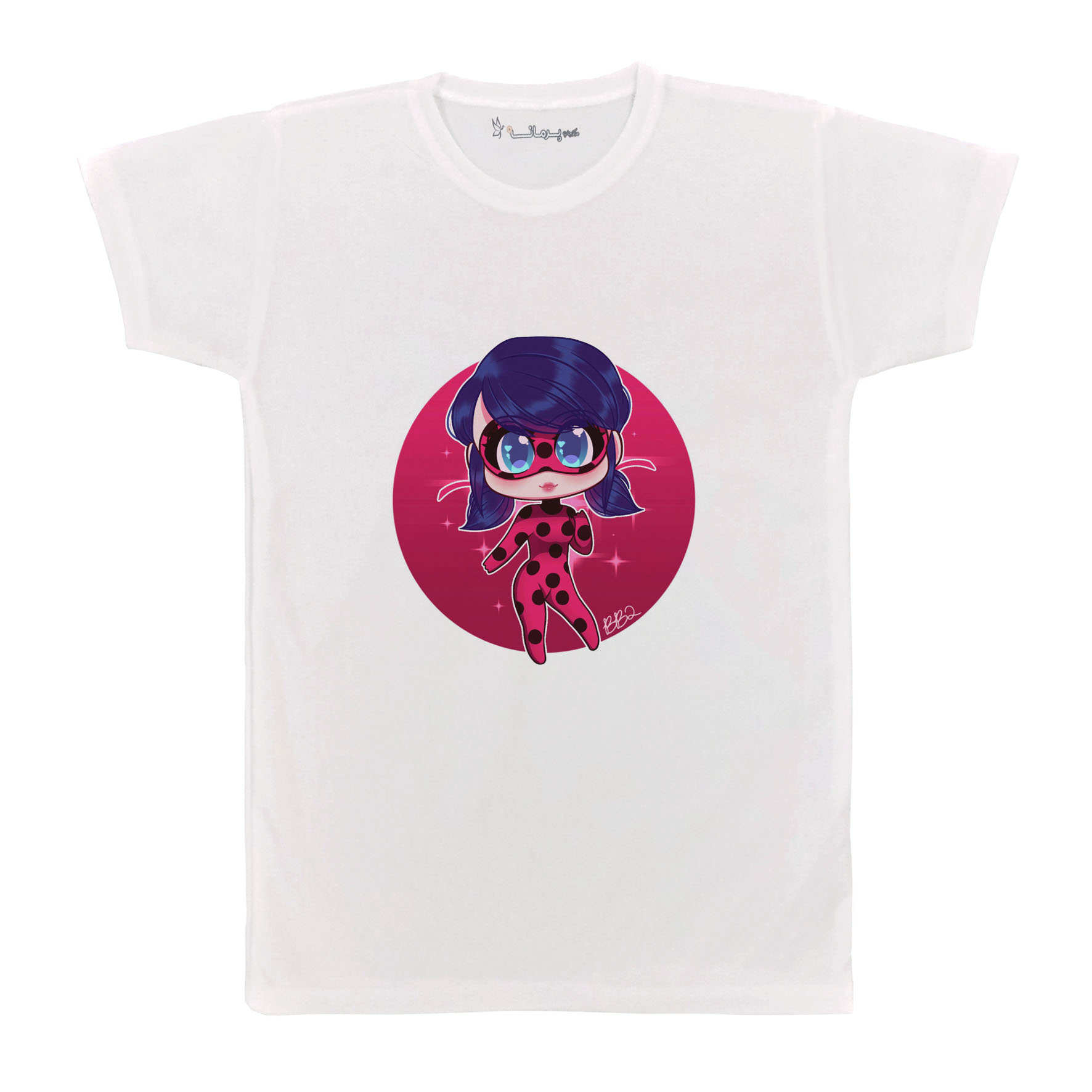 تی شرت بچگانه پرمانه طرح دختر کفشدوزکی کد pmt.288