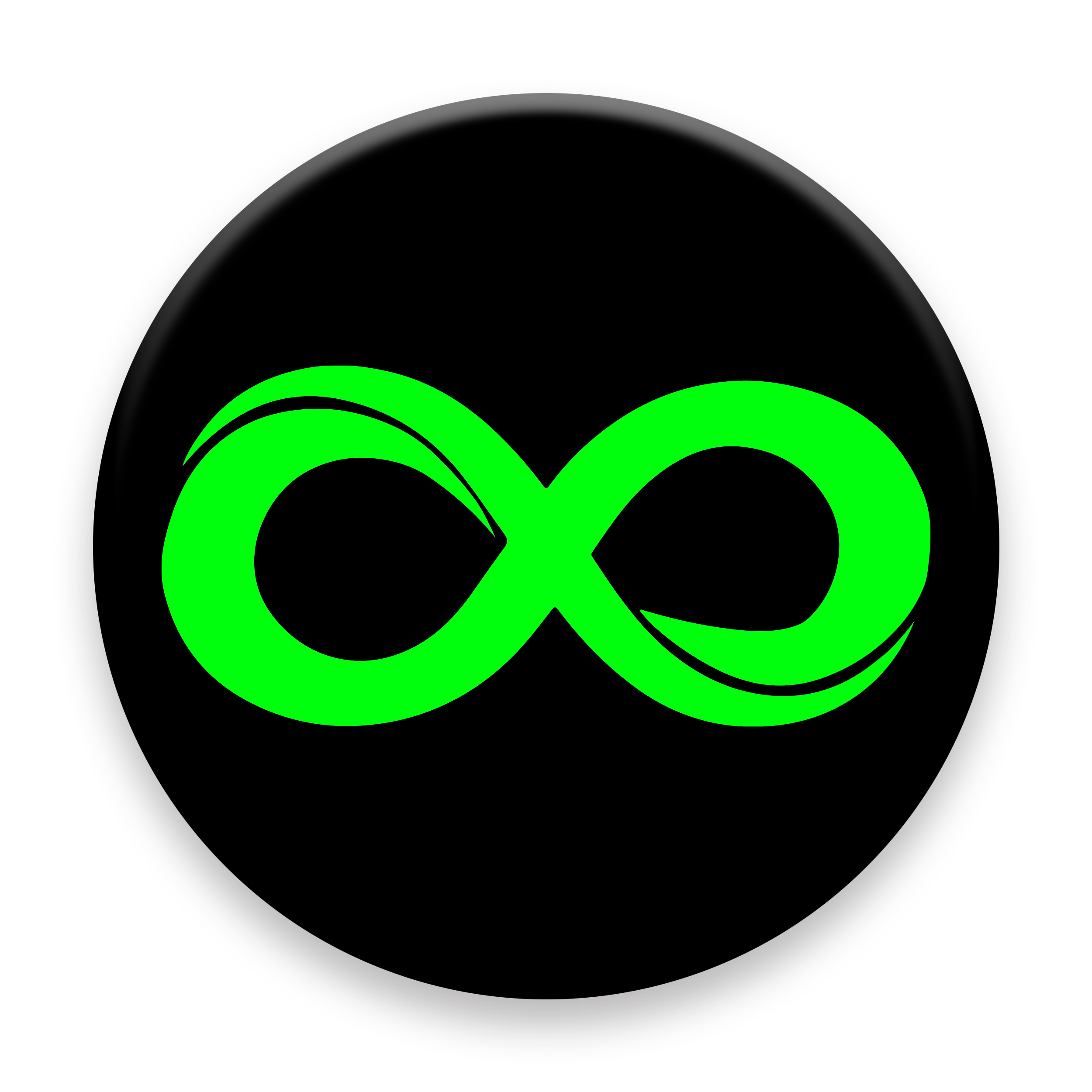 برچسب موبایل مای سیحان مدل Infinity icon مناسب برای پایه نگهدارنده مغناطیسی