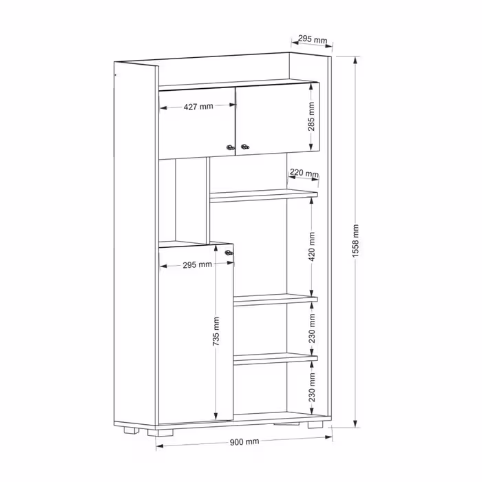 کتابخانه مدل DLF32L