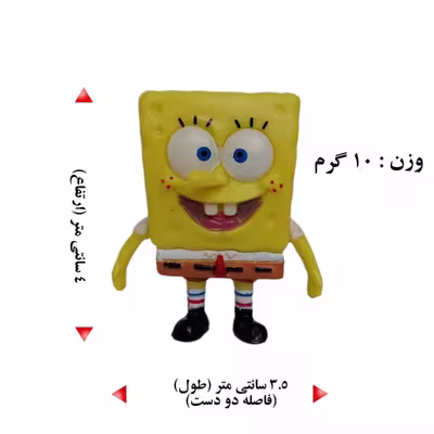 فیگور مدل باب اسفنجی کد ABAB - 6 مجموعه 6 عددی