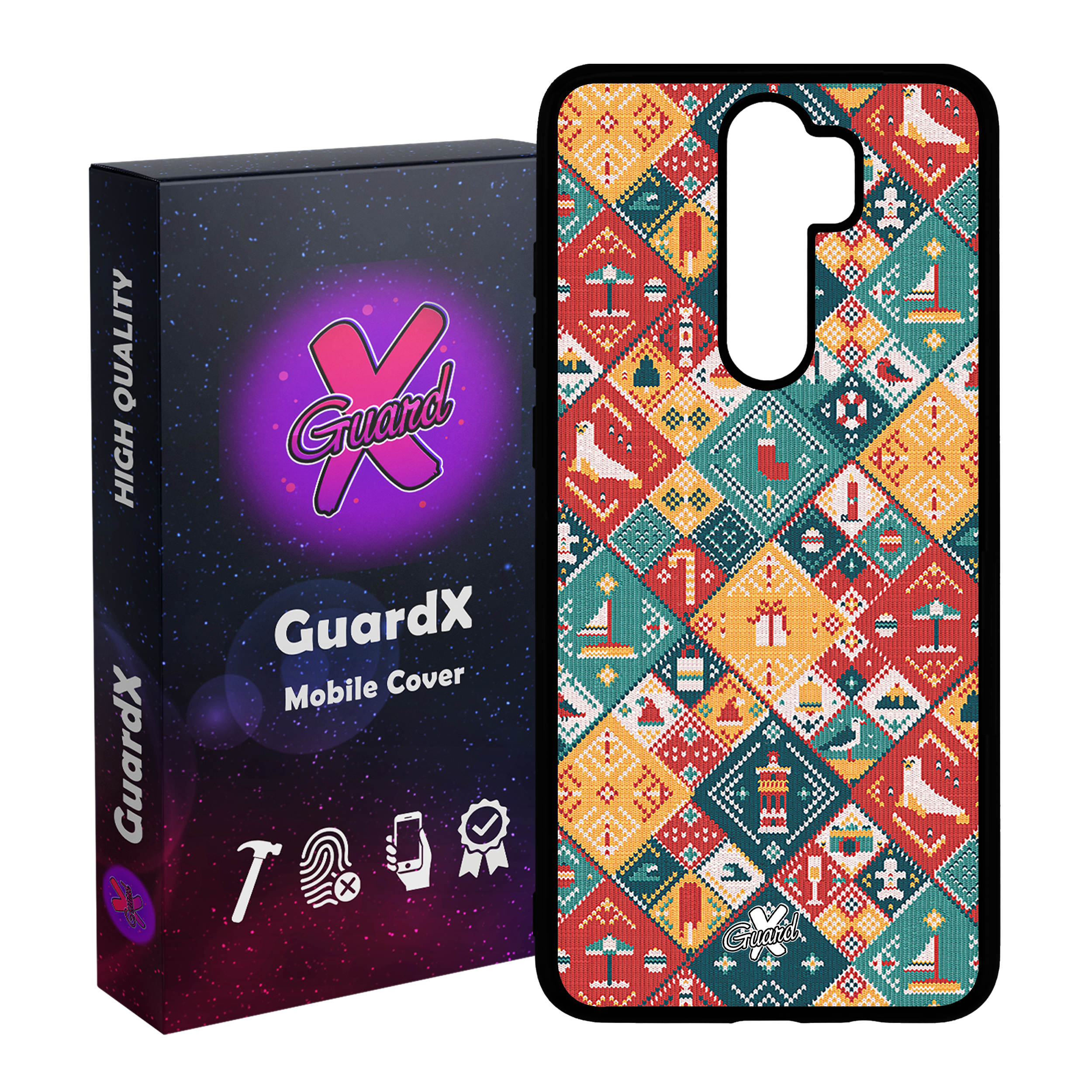 کاور گارد ایکس طرح Pattern مدل Glass10168 مناسب برای گوشی موبایل شیائومی Redmi 9 / 9 Prime