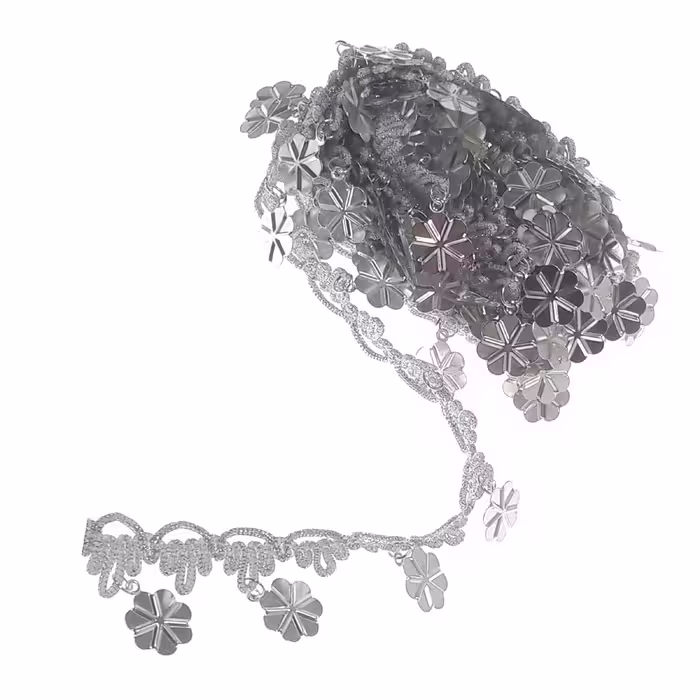 نوار یراق مدل سکه ای کد Y5581 طول 2.6 متر