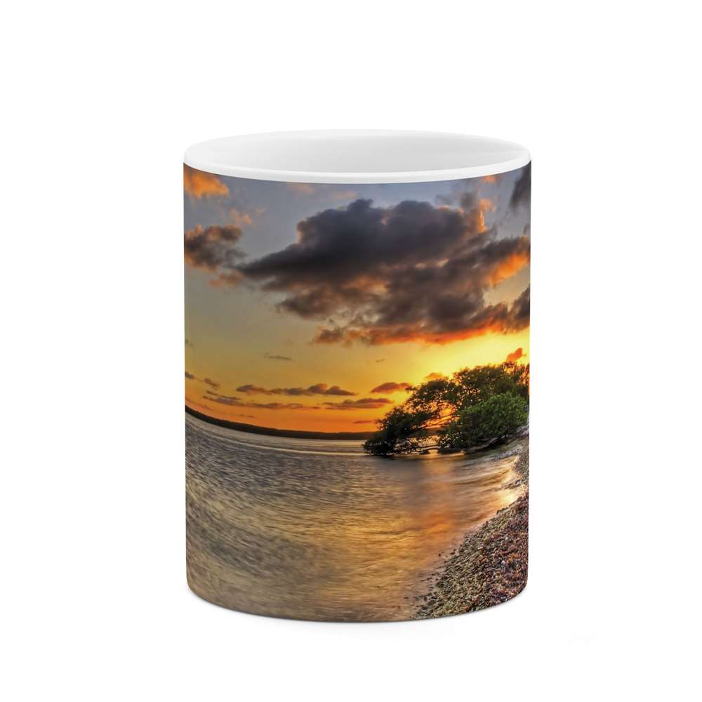 ماگ طرح غروب دریا مدل 04345