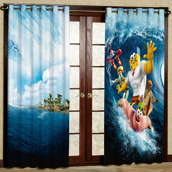 پرده مخمل پانچی کد 6505 سایز 280x140 سانتی متر