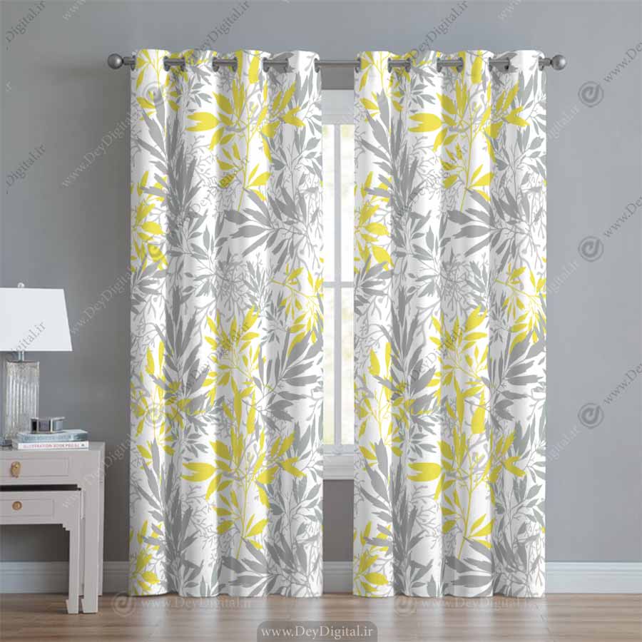 پرده پانچی طرح برگ کد PK-2788