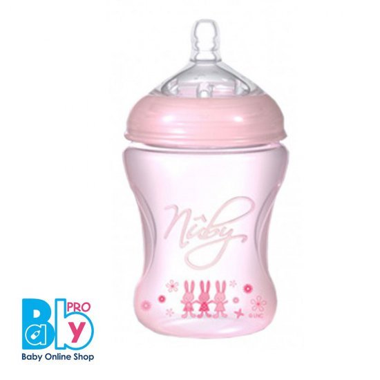 شیشه شیر طلقی 240 میل نوبی Nuby