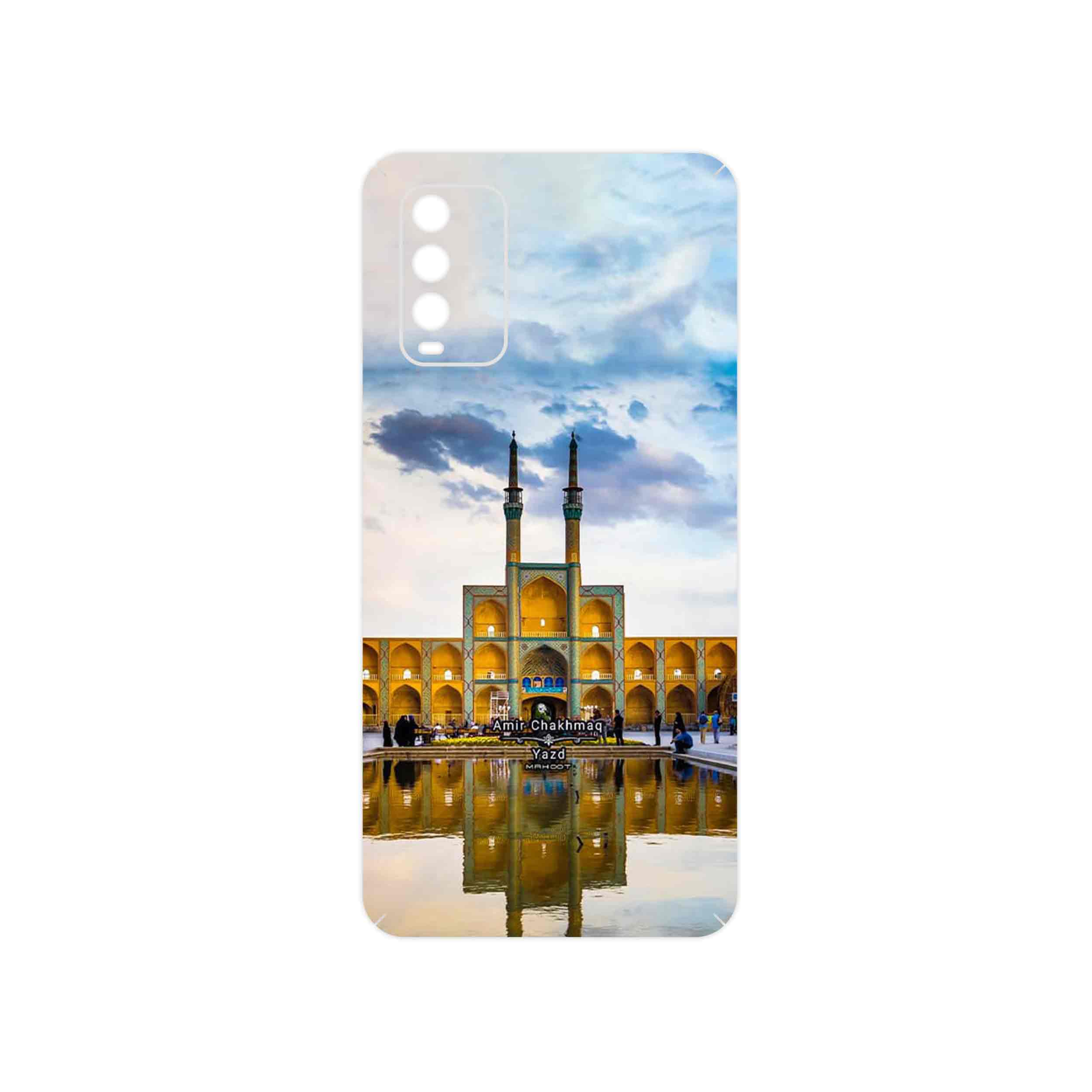 برچسب پوششی ماهوت مدل Amir Chakhmaq Square Yazd مناسب برای گوشی موبایل شیائومی Redmi Note 9 4G