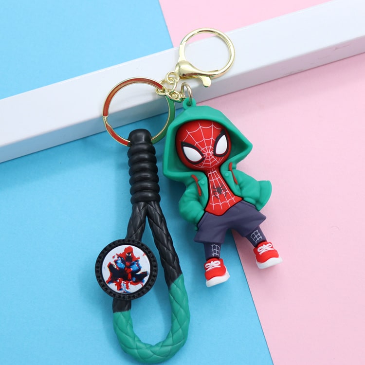 سرکلیدی مرد عنکبوتی اسپایدر من SpiderMan سیلیکونی درجه یک سبز 37264