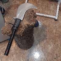 داس طبیعت گردی و باغبانی فوق العاده  فولادی نقره ای 