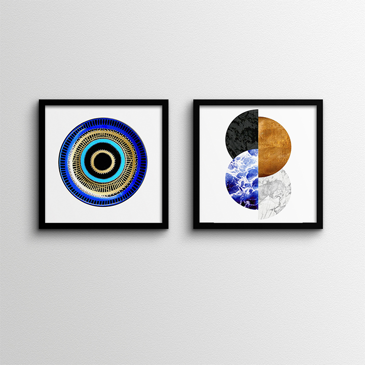 تابلو مدل چشم و نظر کد TC54M مجموعه 2 عددی