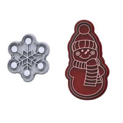 کاتر شیرینی و کوکی مدل کریسمس و یلدا 62 بسته 2 عددی