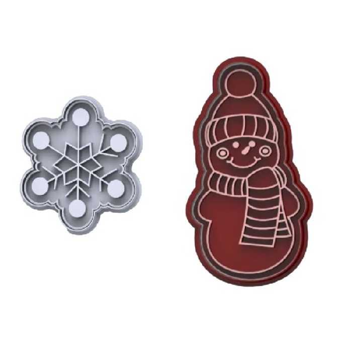 کاتر شیرینی و کوکی مدل کریسمس و یلدا 62 بسته 2 عددی