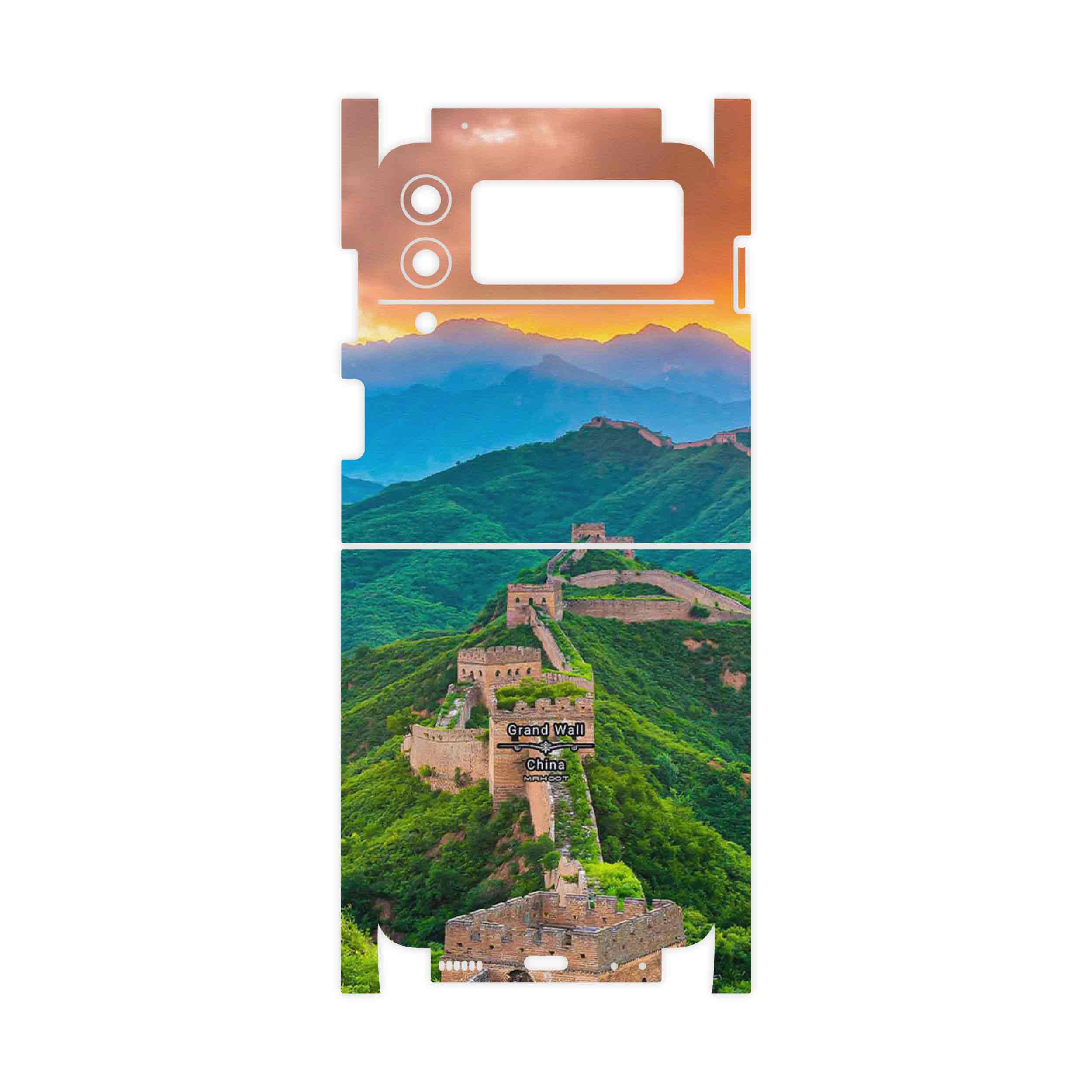 برچسب پوششی ماهوت مدل China Grand Wall-FullSkin مناسب برای گوشی موبایل سامسونگ Galaxy Z Flip3 5G