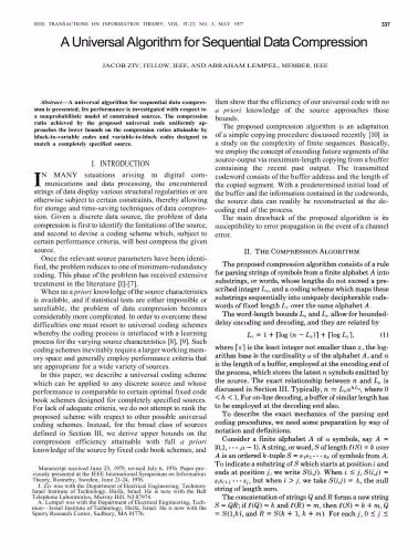 خرید و دانلود نسخه کامل کتاب A Universal Algorithms for Sequential Data Compression