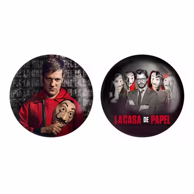پیکسل خندالو مدل پالرمو سریال Money Heist کد 32283243 مجموعه 2 عددی