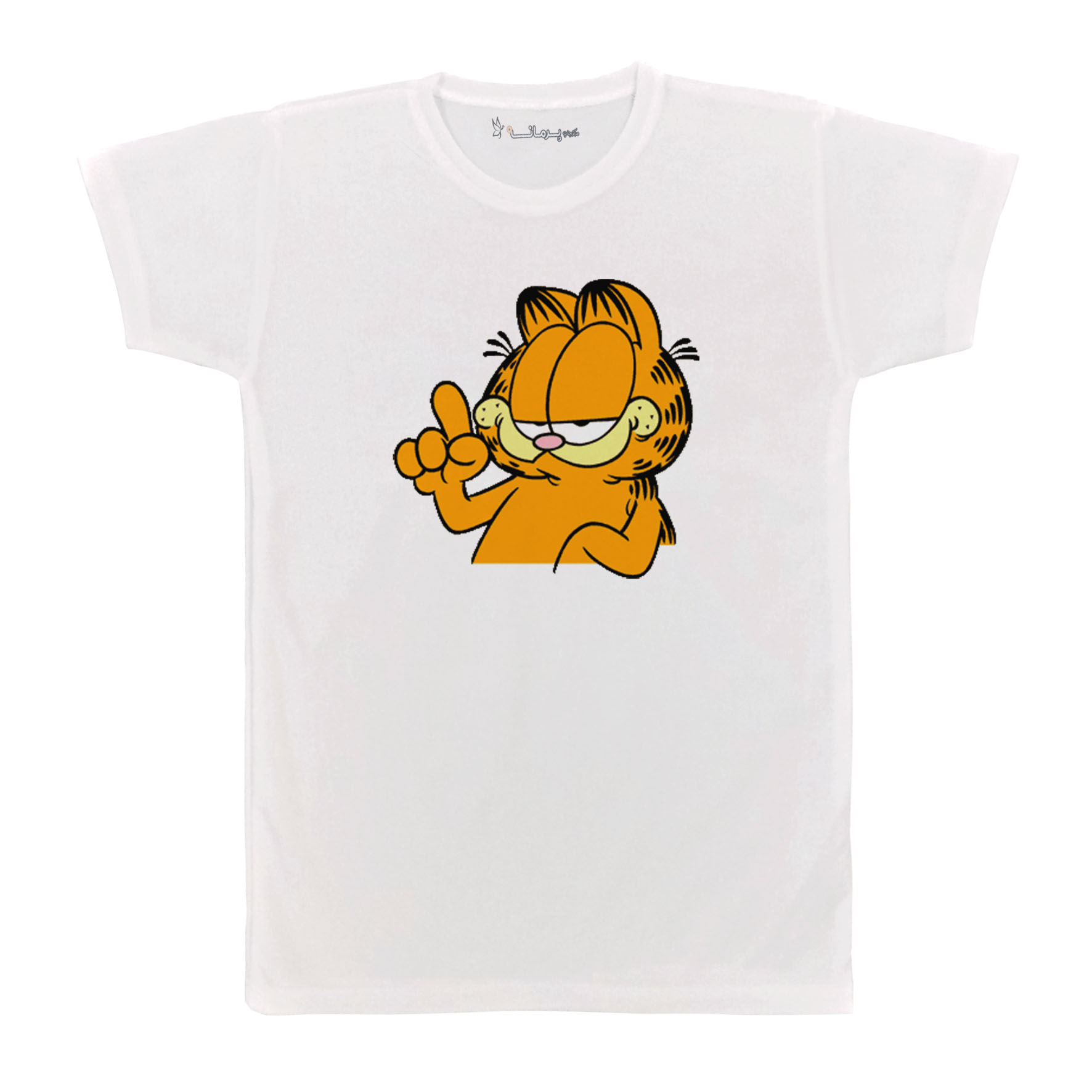 تی شرت آستین کوتاه بچگانه پرمانه طرح گارفیلد کد pmt.7664