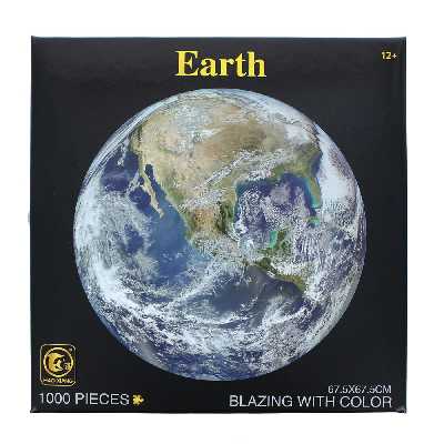 پازل 1000 تکه طرح کره زمین مدل دایره 