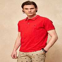 تی شرت یقه پولو قرمز مردانه &#039;S POLO YAKA T اسمایل SMILE