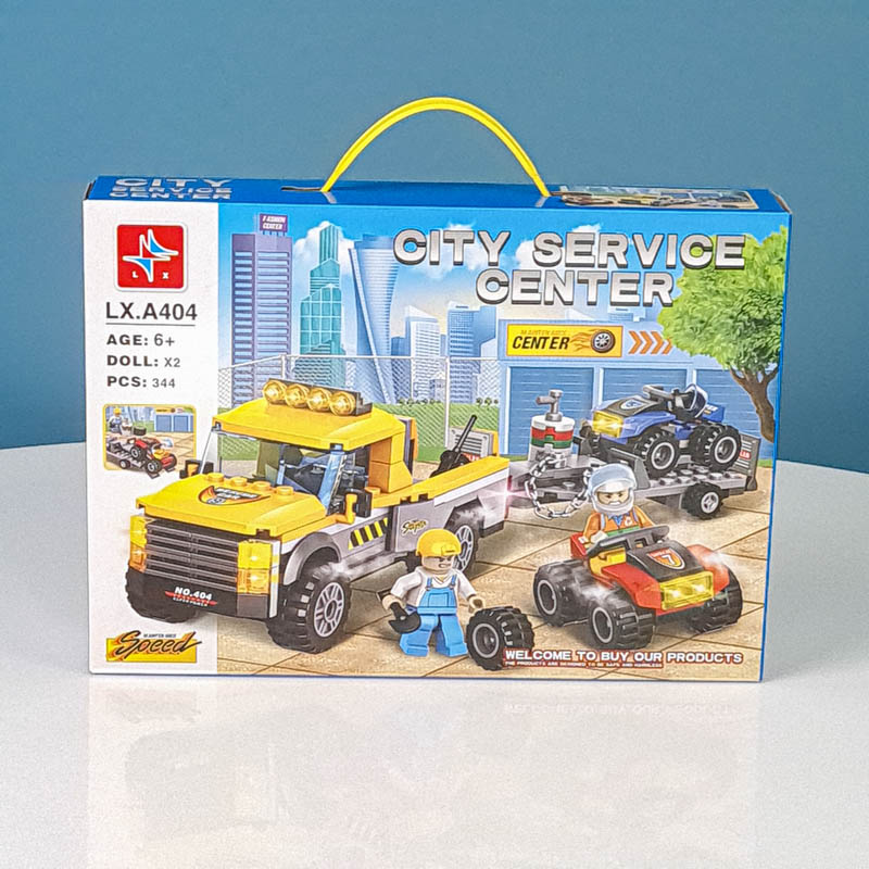 اسباب بازی لگو سری شهر 344 تکه city مدل موتور چهار چرخ کد LXA404