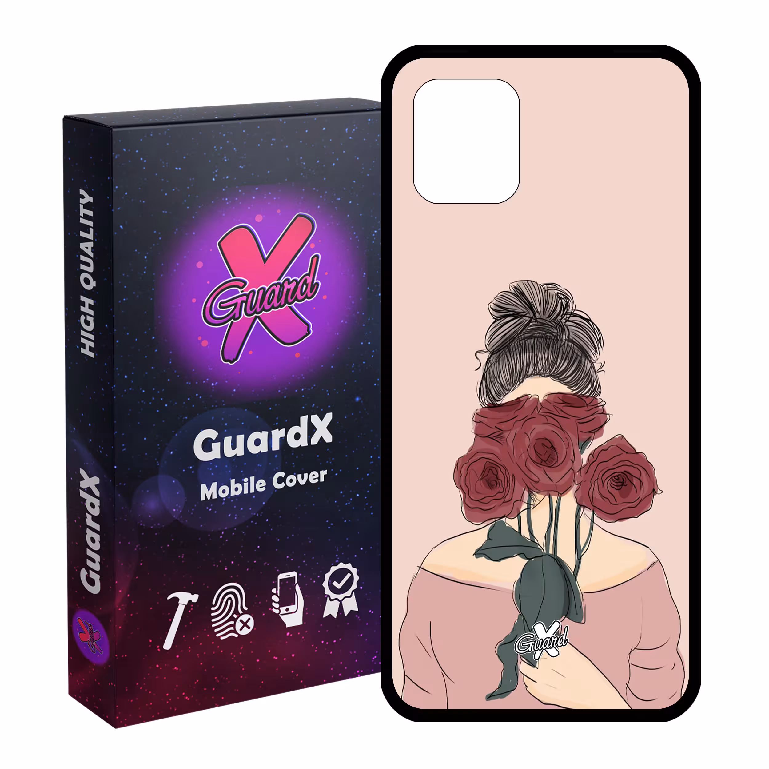کاور گارد ایکس طرح دختر مدل Glass10284 مناسب برای گوشی موبایل سامسونگ Galaxy Note 10 Lite