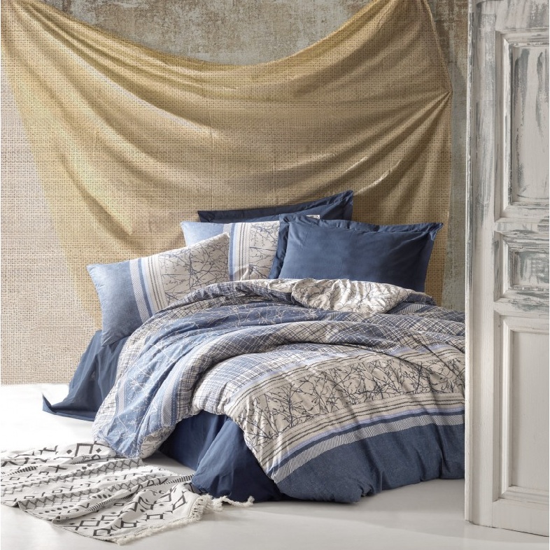 سرویس ملحفه کاتن باکس مدل Toprak دو نفره 4 تکه