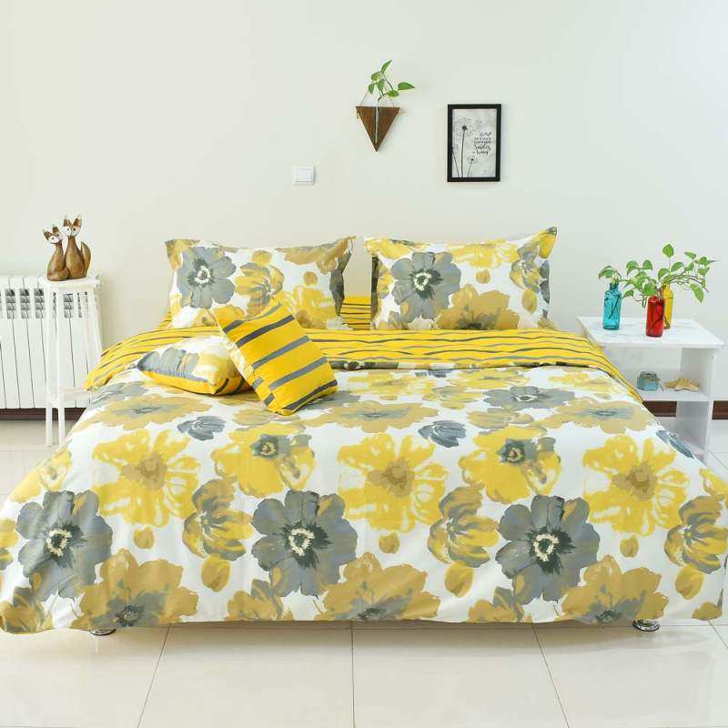 سرویس روتختی مدل آفتابگردان دونفره 6تکه