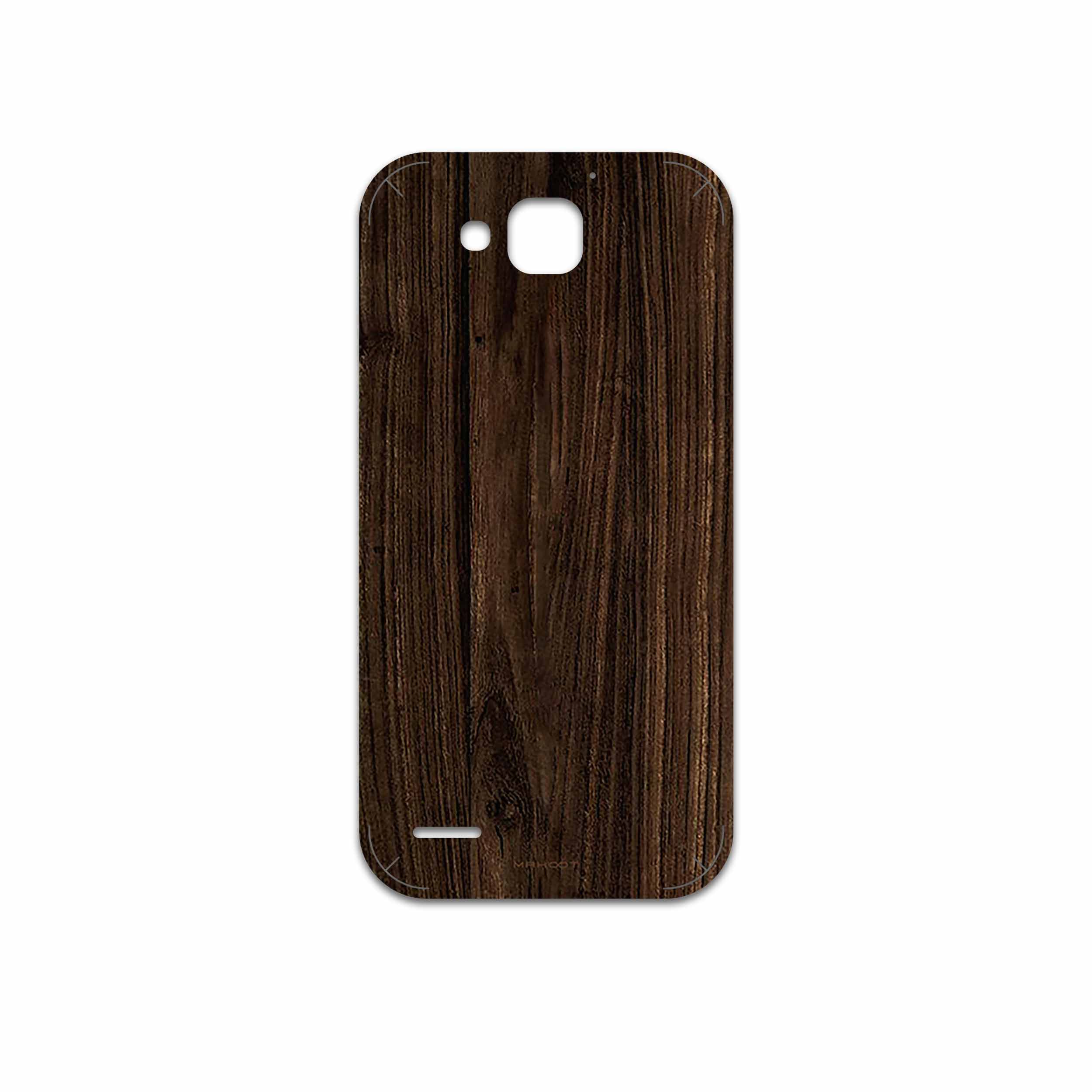 برچسب پوششی ماهوت مدل Dark Walnut Wood مناسب برای گوشی موبایل آنر 3X G750